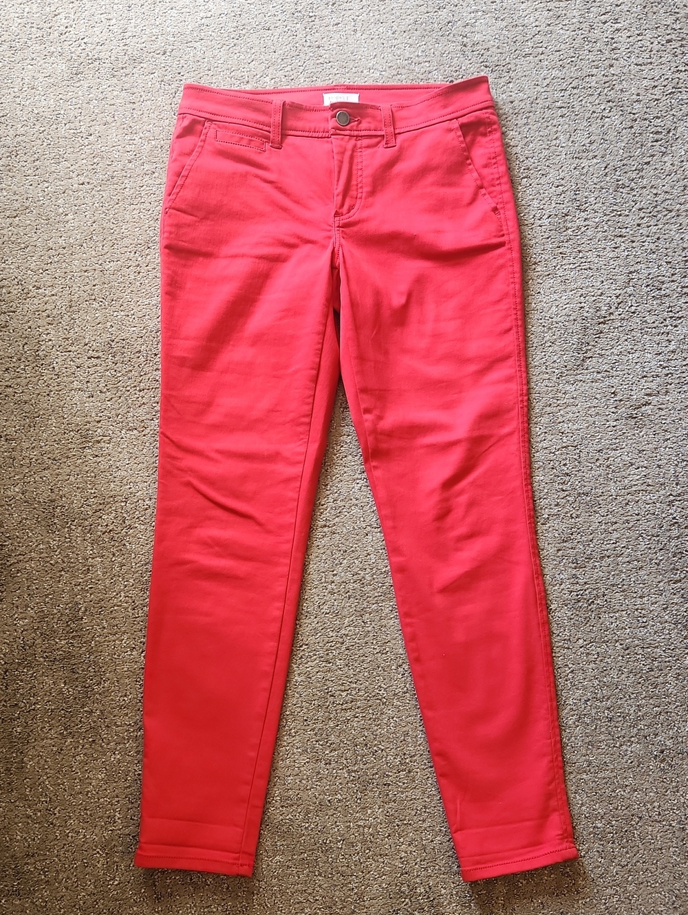 Market & Spruce Red Skinny Pants